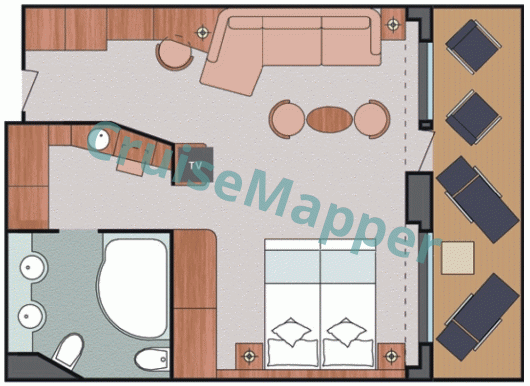 Costa Favolosa Grand Suite  floor plan