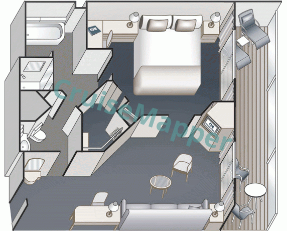 Pacific World Mini Suite  floor plan