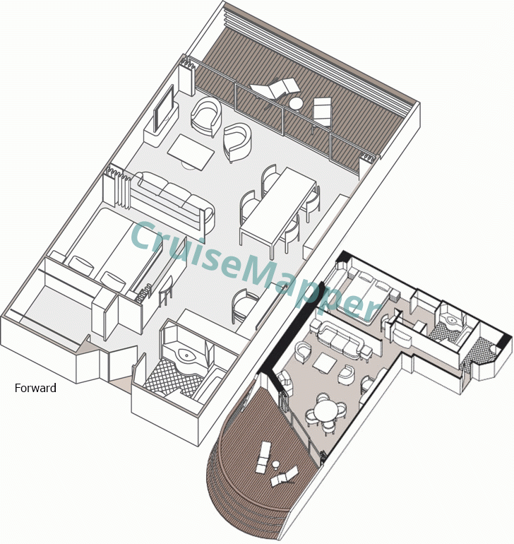 Seven Seas Mariner Seven Seas Suite  floor plan