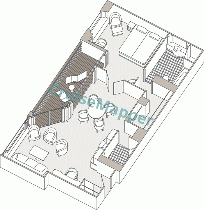 Seven Seas Mariner Mariner Suite  floor plan