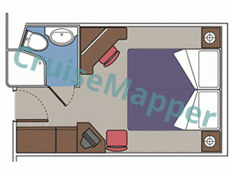 MSC Armonia Interior Cabin  floor plan