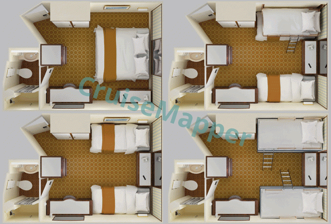 Pacific Explorer Interior Cabin  floor plan