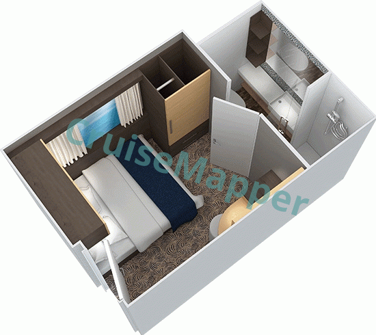 Mariner Of The Seas Studio Interior Single Cabin  floor plan