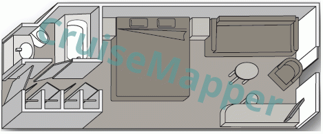 Aegean Majesty Lanai Cabin  floor plan