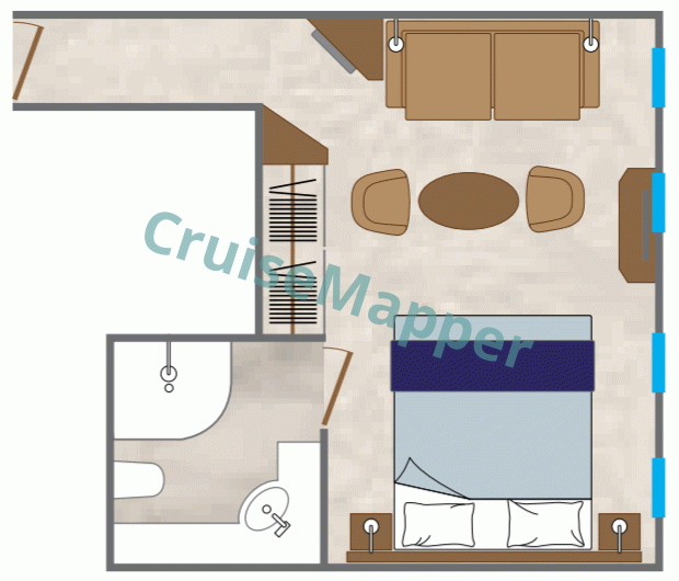 Wind Spirit Owners Suite  floor plan