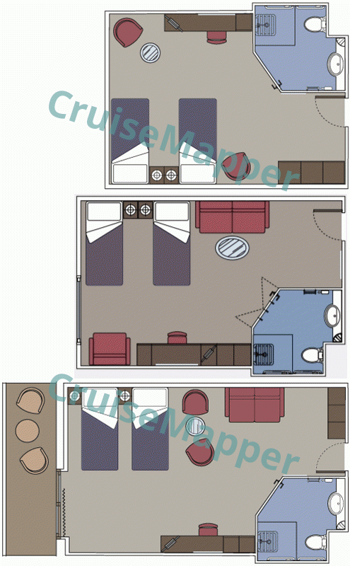 MSC Orchestra Handicap|Wheelchair-Accessible Cabins  floor plan