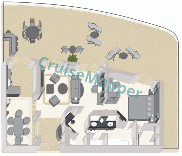 Queen Elizabeth Grand Suite  floor plan