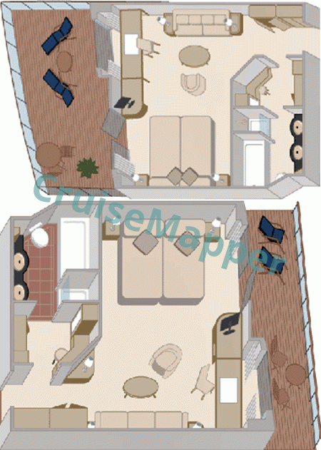 Queen Elizabeth Queen Suite  floor plan