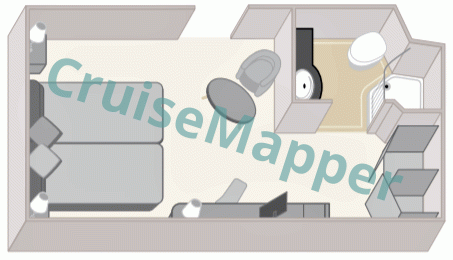 Queen Elizabeth Britannia Inside Cabin  floor plan