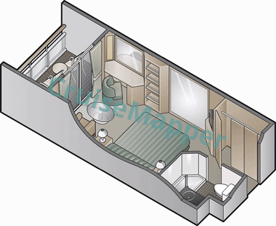Celebrity Millennium Balcony Cabin  floor plan