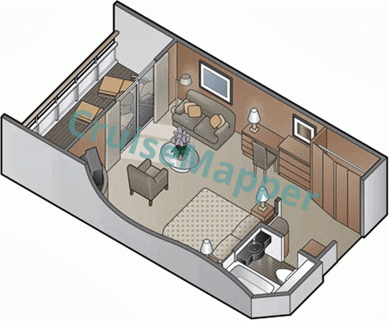 Celebrity Millennium Sky Suite  floor plan