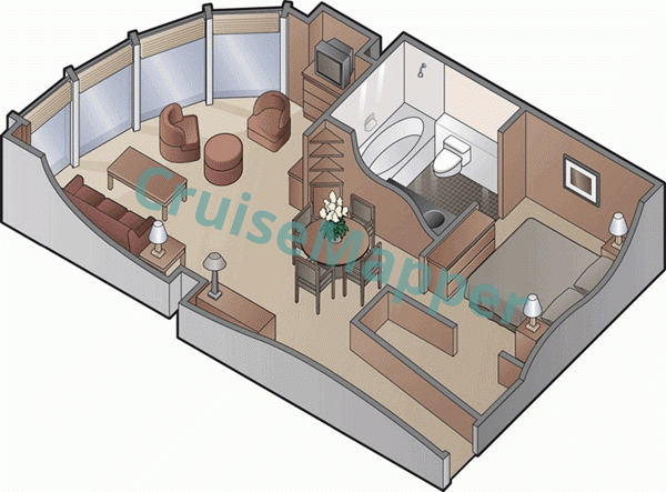 Celebrity Millennium Celebrity Suite  floor plan