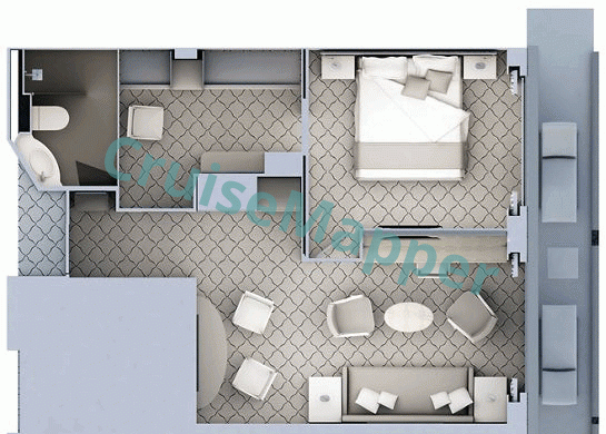 Silver Cloud Medallion Suite  floor plan