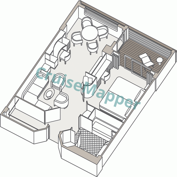 Seven Seas Navigator Navigator Suite  floor plan