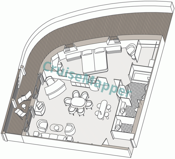 Seven Seas Navigator Master Suite  floor plan