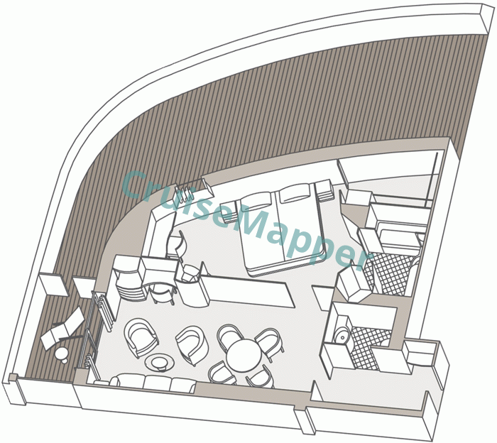 Seven Seas Navigator Grand Suite  floor plan