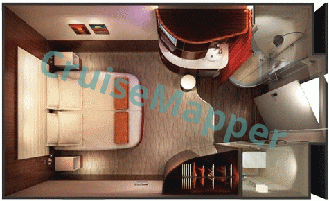 Norwegian Epic Interior Cabin  floor plan