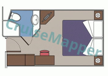 MSC Poesia Interior Cabin  floor plan