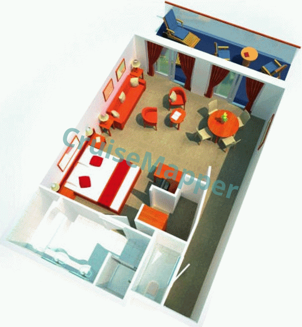 Aurora Balcony Suite  floor plan