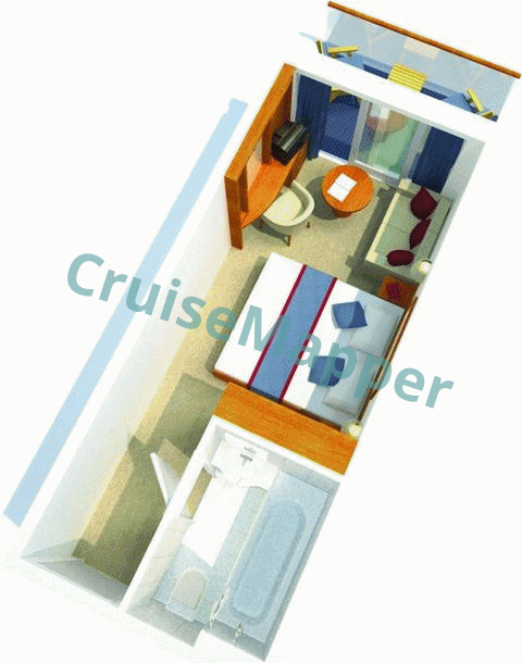 Aurora Balcony Cabin  floor plan