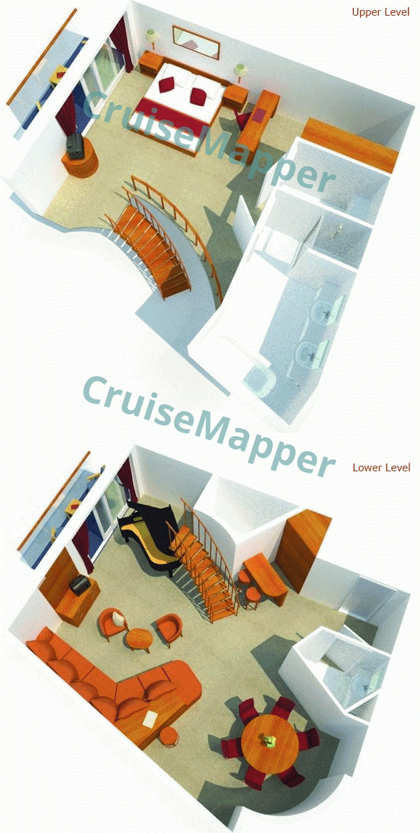 Aurora Duplex Penthouse Suite  floor plan