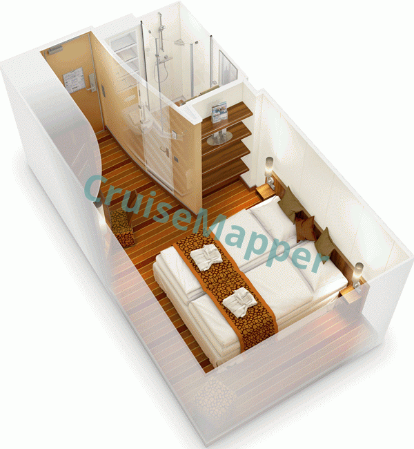 AIDAbella Innenkabine|Inside Cabin  floor plan