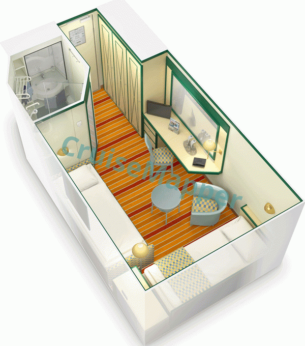 Astoria Grande Innenkabine|Inside Cabin  floor plan