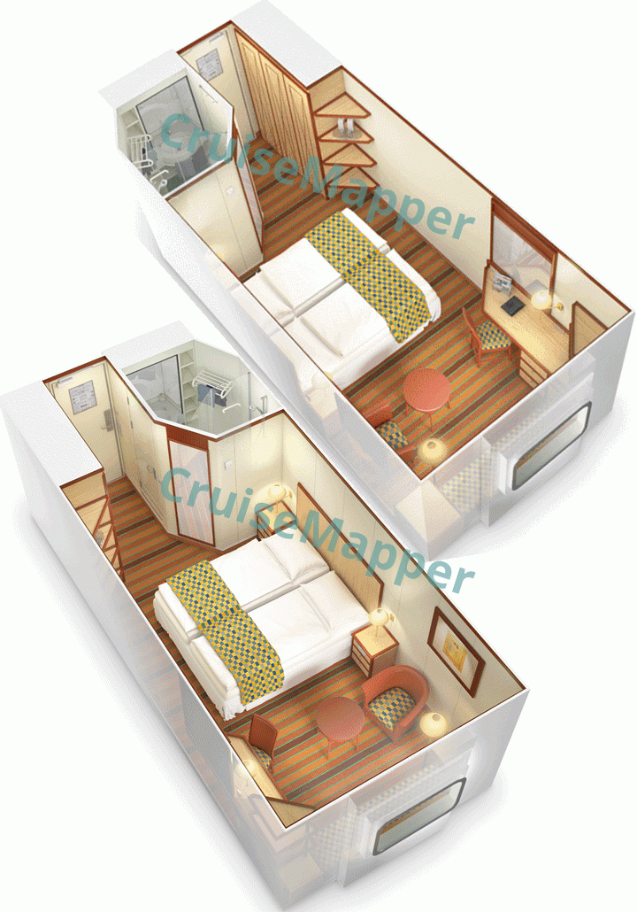 Astoria Grande Meerblickkabine|Oceanview Cabin  floor plan
