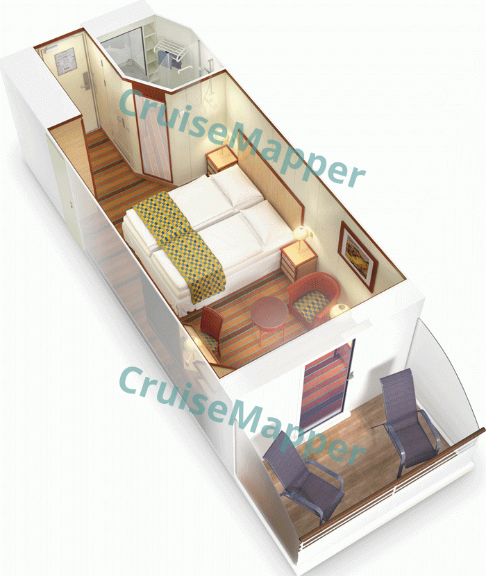 Astoria Grande Balkonkabine|Balcony Cabin  floor plan