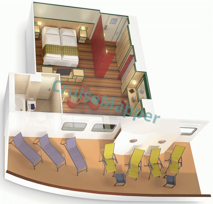 Astoria Grande Forward-Facing Sundeck Premium Suite  floor plan