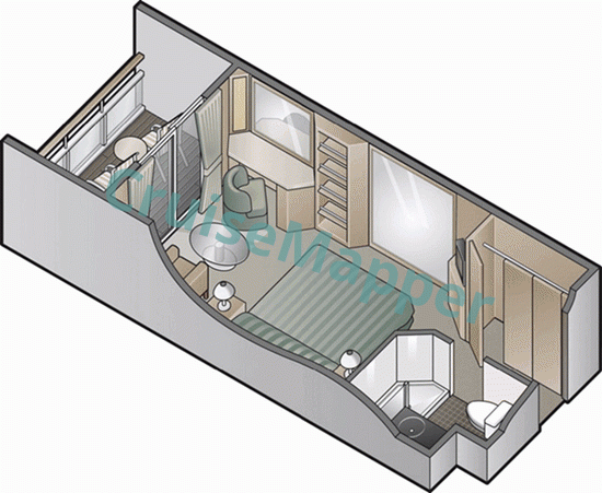 Celebrity Infinity Balcony Cabin  floor plan