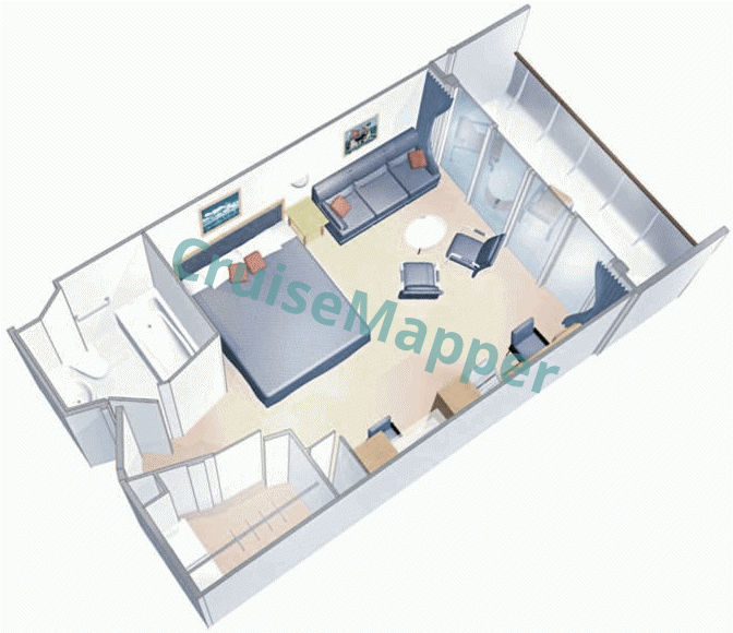 Rhapsody Of The Seas Junior Suite  floor plan