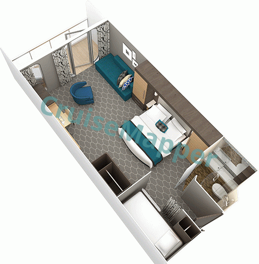 Allure Of The Seas Ultra-Spacious Family Balcony Cabin  floor plan