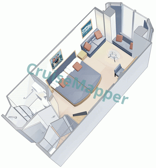 Allure Of The Seas Promenade View Interior Cabin  floor plan