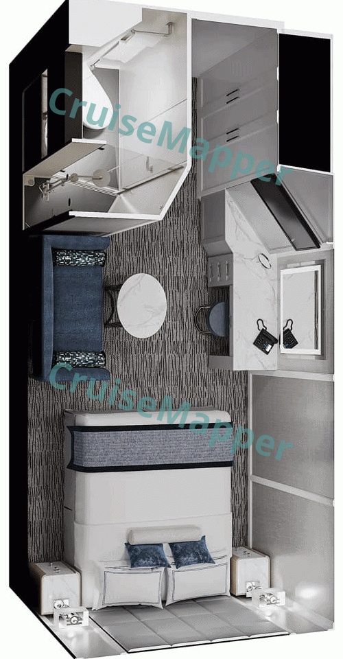 Oceania Nautica-Aurelia AURELIA Inside Cabin  floor plan