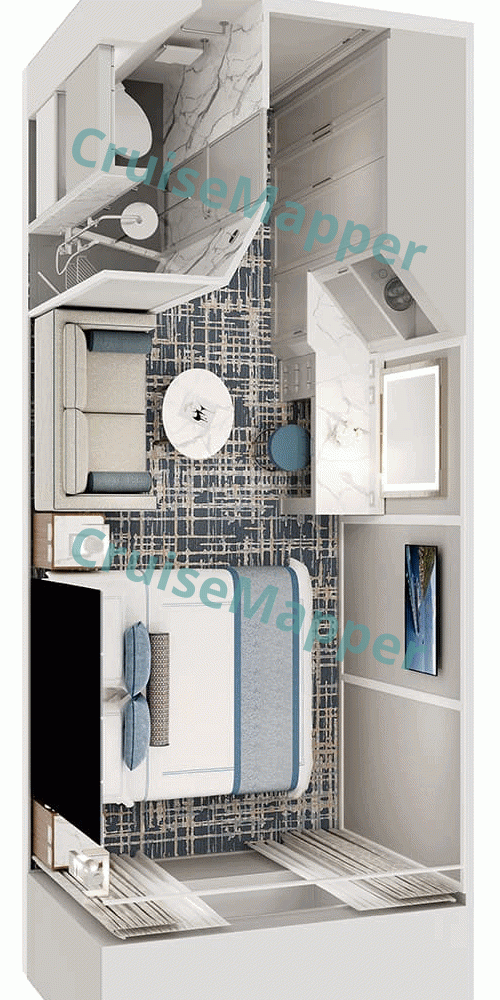 Oceania Nautica-Aurelia AURELIA Oceanview Cabin  floor plan