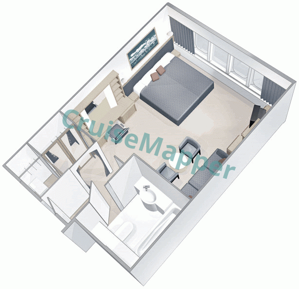 Majesty Of The Seas 1-Bedroom Grand Suite  floor plan