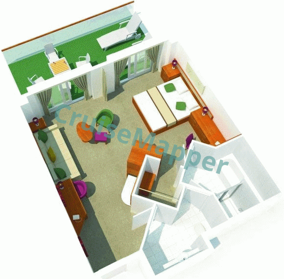 Ventura Aft Penthouse Suite  floor plan