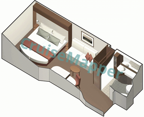 Celebrity Solstice Interior Cabin  floor plan