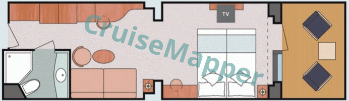 Costa Deliziosa Mini Suite  floor plan