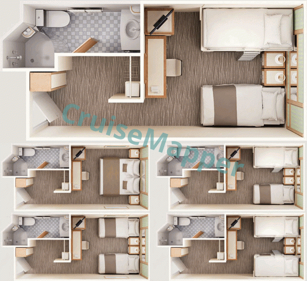 Pacific Adventure Interior Cabin  floor plan