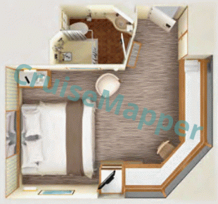 Pacific Adventure Wheelchair-Accessible Handicap Cabin  floor plan