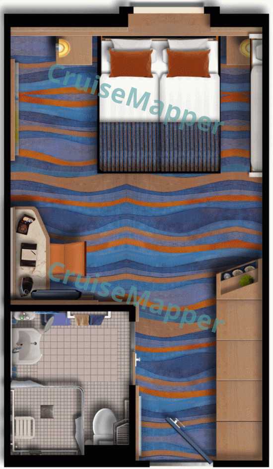 Marella Voyager Oceanview|Outside Cabin  floor plan