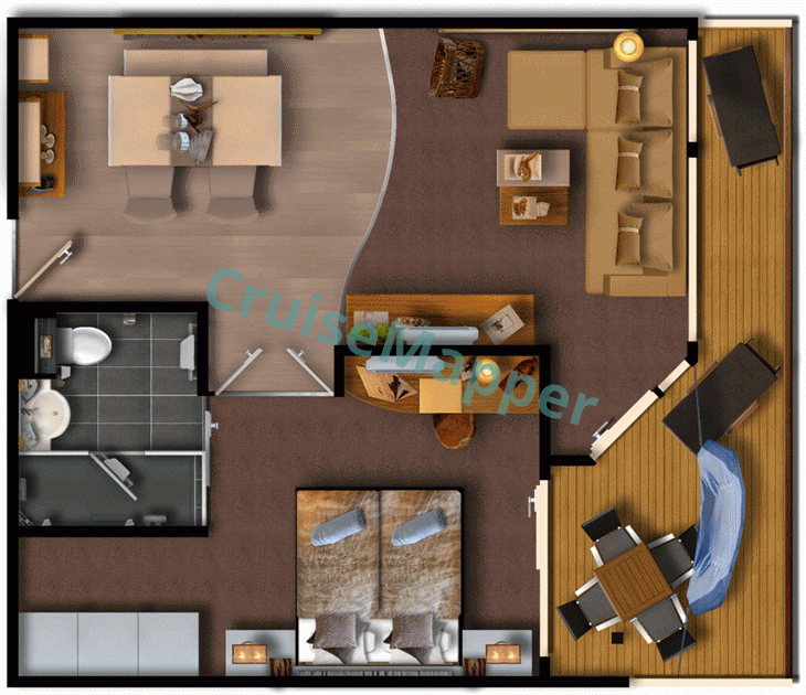 Marella Voyager Voyager Suite  floor plan