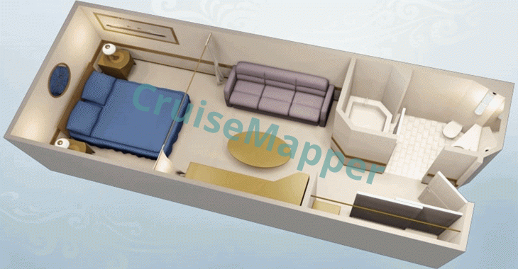 Disney Magic Standard Interior Cabin  floor plan