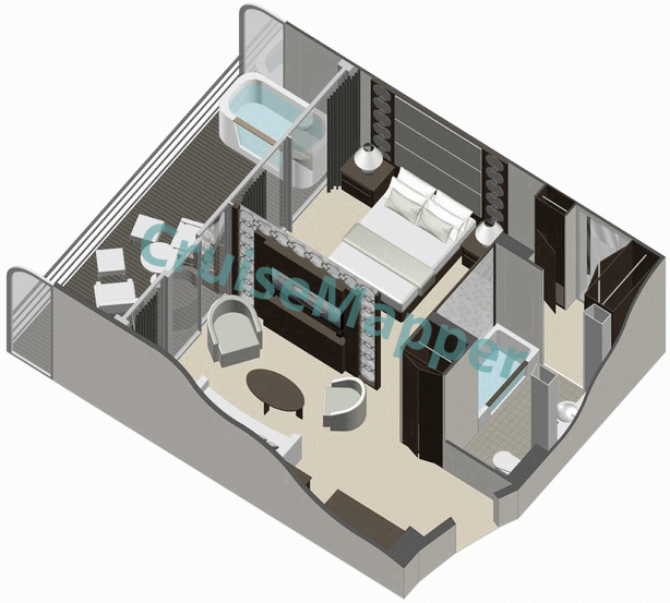 Celebrity Reflection Signature Suite  floor plan