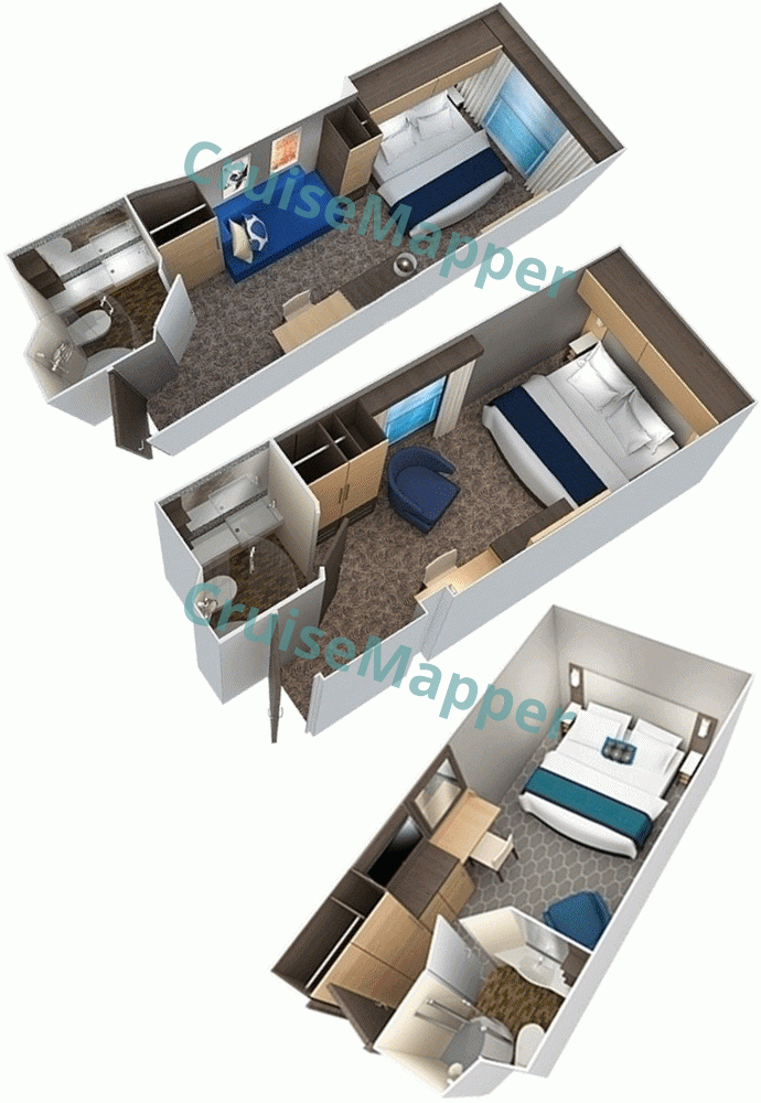 Oasis Of The Seas Interior Cabin  floor plan