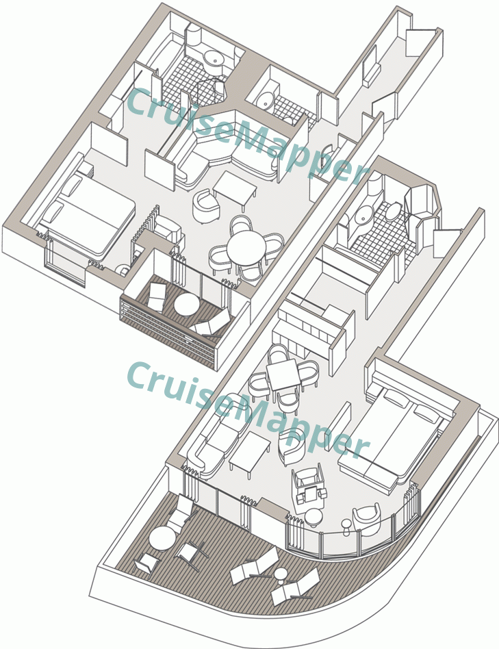 Seven Seas Voyager Seven Seas Suite  floor plan