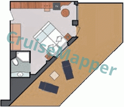 Costa Magica Mini Suite  floor plan