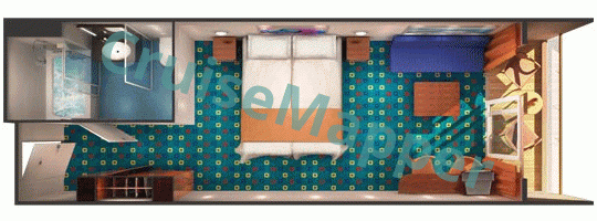 Norwegian Dawn Club Balcony Mini-Suite  floor plan